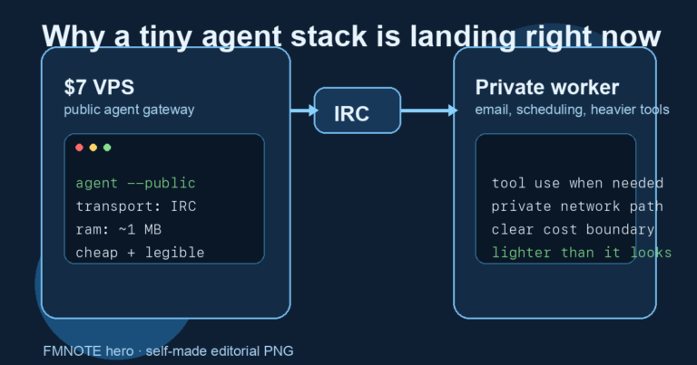 Why a $7 VPS AI agent on IRC is getting real attention right now