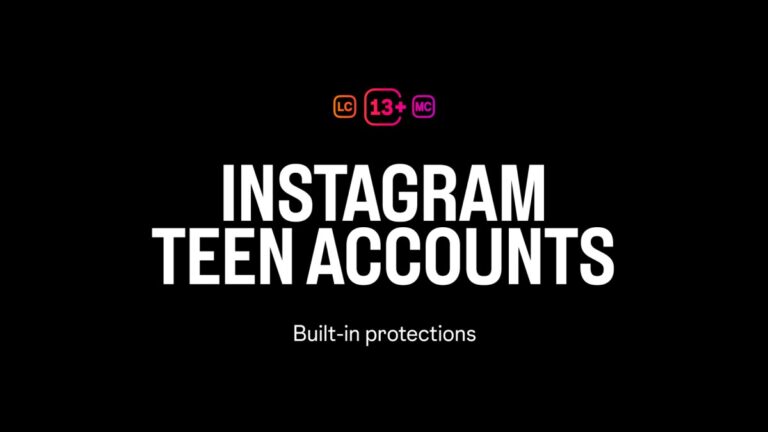인스타그램 teen account 업데이트를 설명하는 Meta 공식 이미지